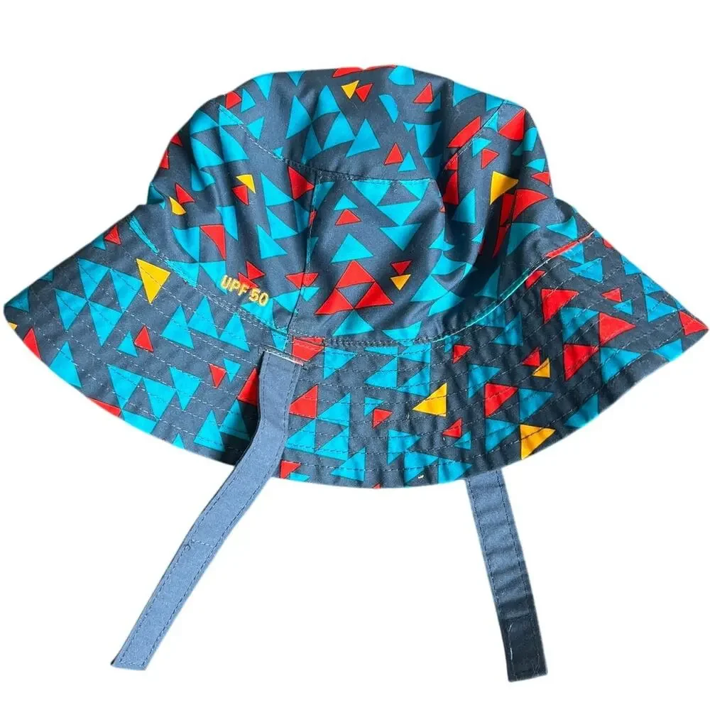 The North Face One Size Bucket Hat Multicolor Blue Geometric